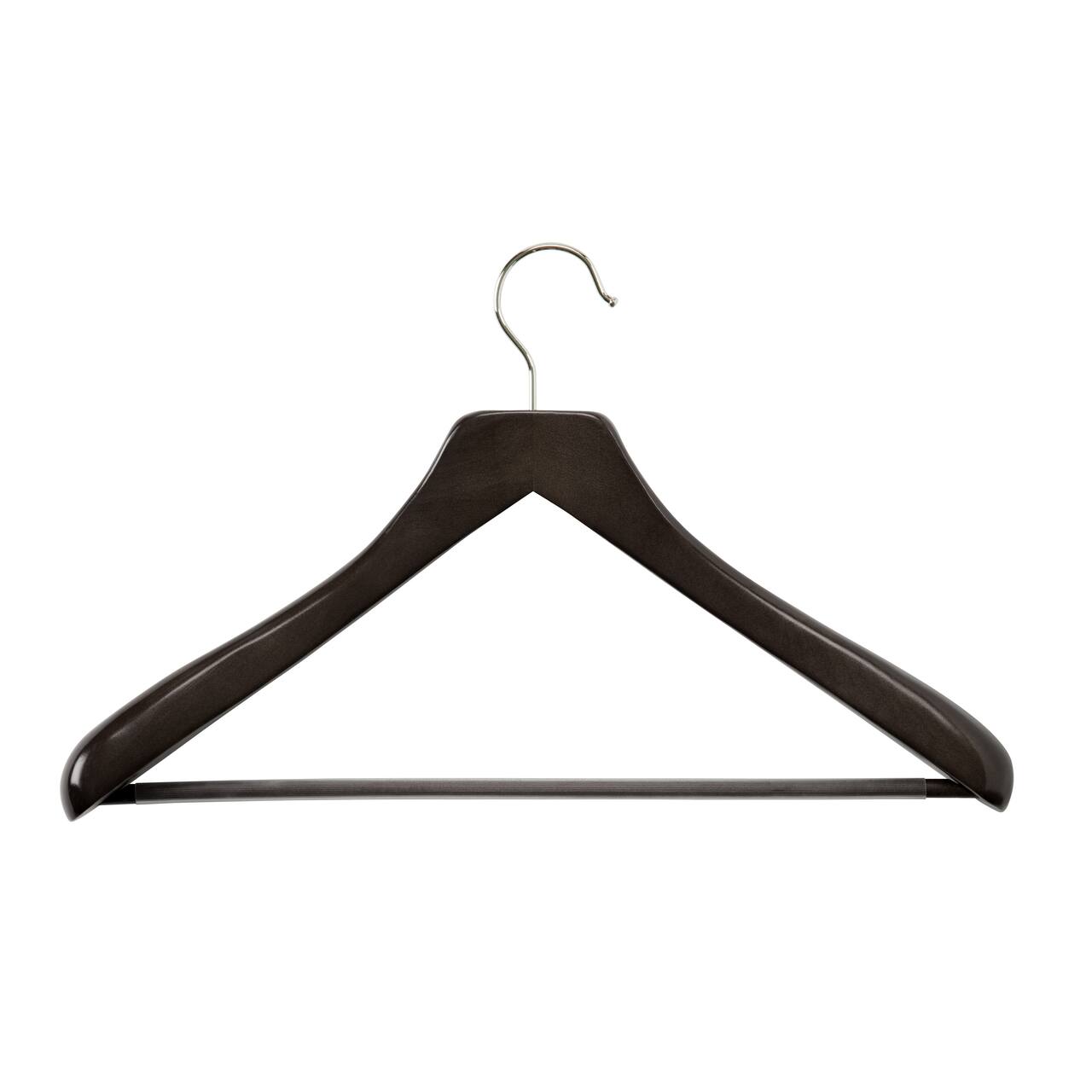 Honey Can Do Ebony Curved Suit Hangers, 2ct.